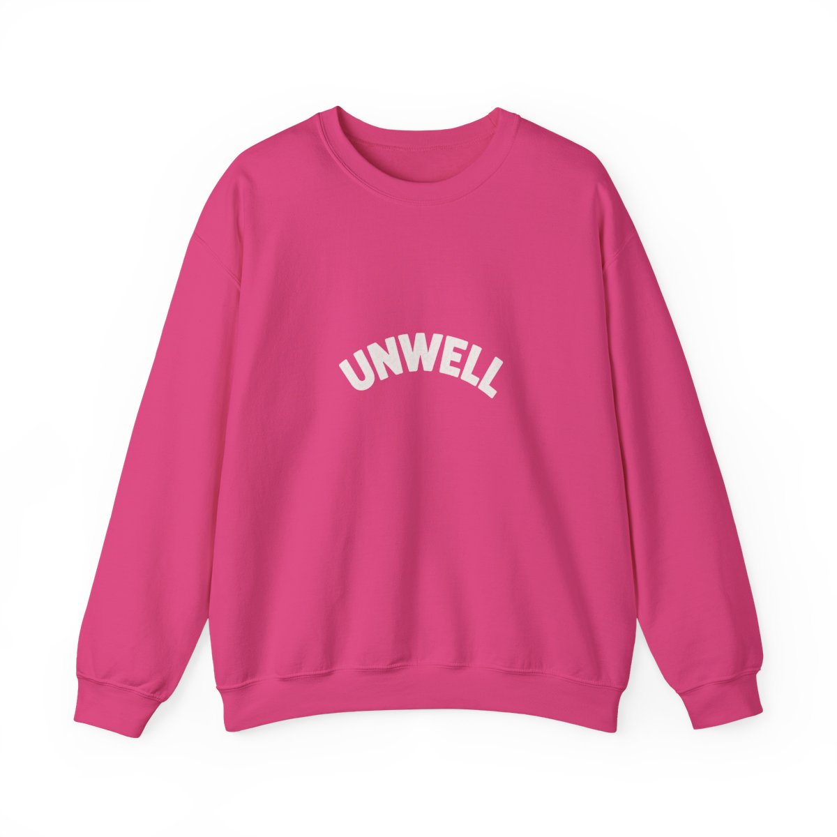 Bold Unwell Graphic Crewneck Sweatshirt - Funny Relatable Humor - alternate angle 5, merchandise