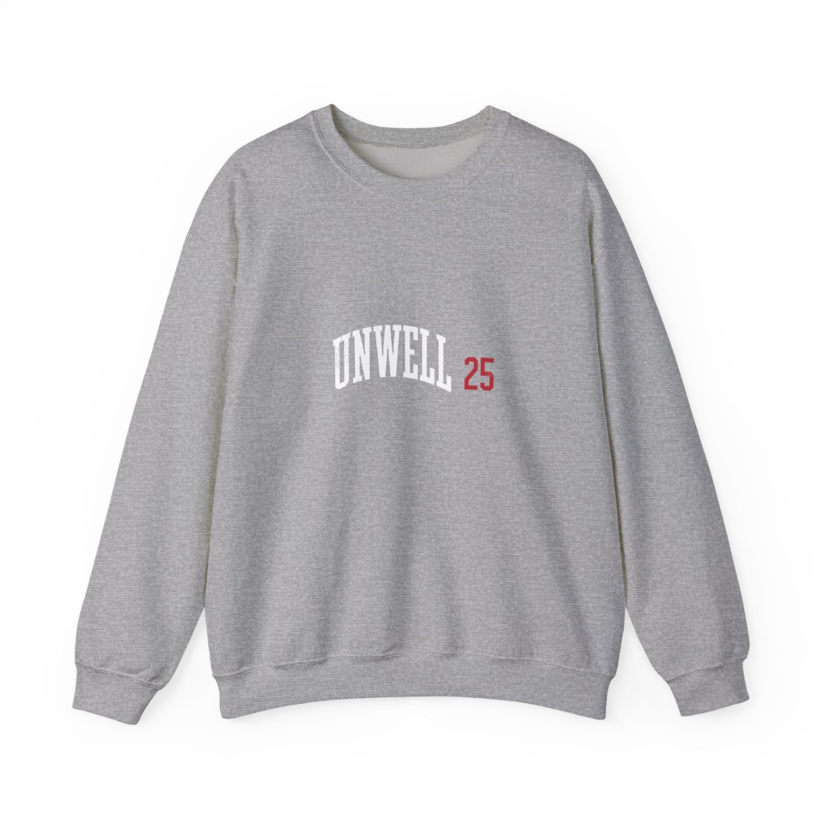 Unwell Varsity 25 Ironic Crewneck Sweatshirt - Sarcastic Athlete Humor - Official Sweatshirts merchandise